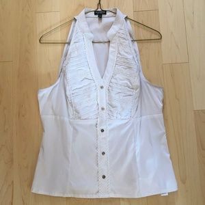 Express Sleeveless White Blouse